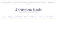 Tablet Screenshot of jerusalemdoula.com